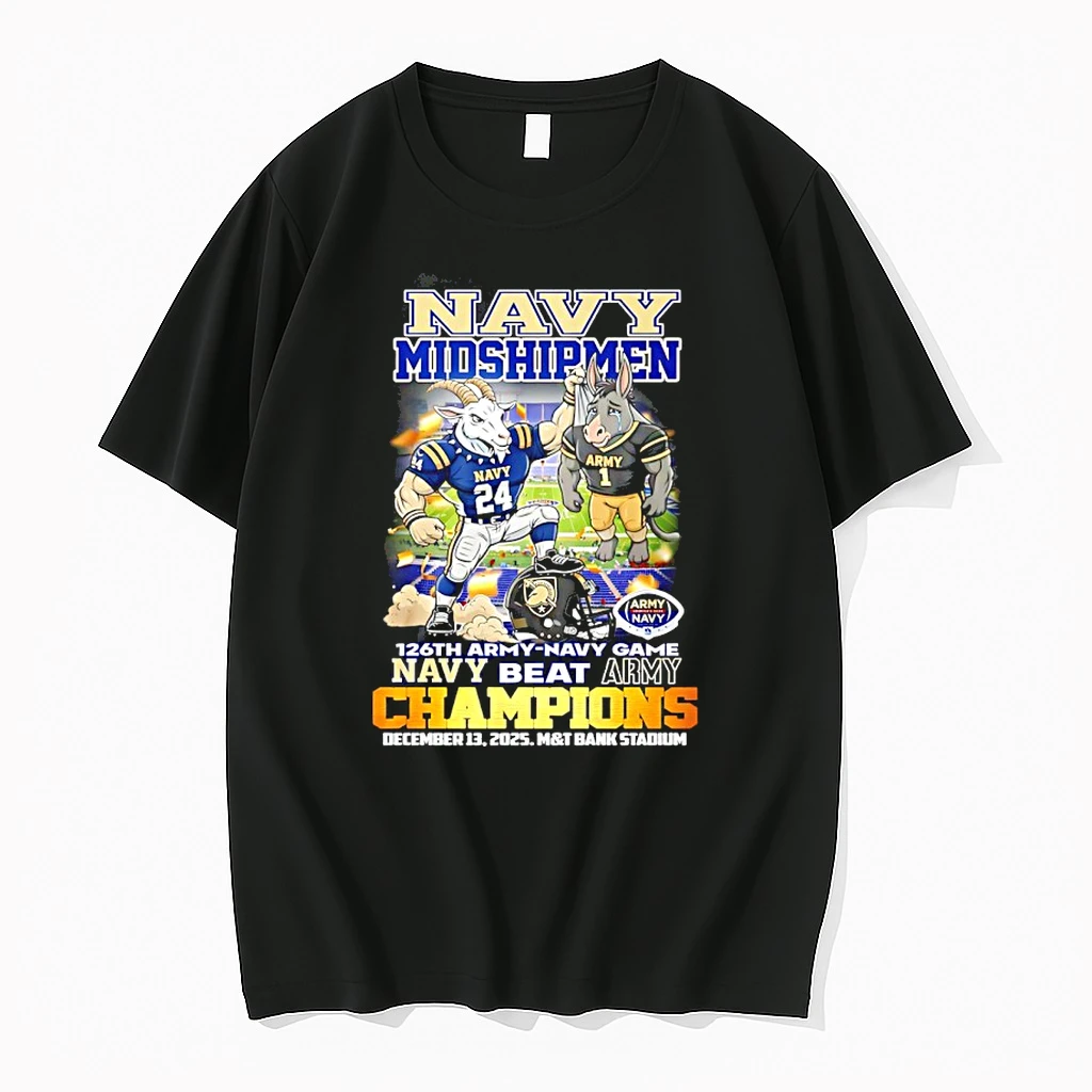 Navy Midshipmen 126th Army Navy Game Navy Beat Army Champions Mascot Shirts