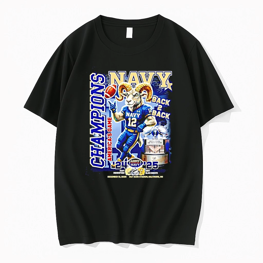 Navy Midshipmen 2025 Americas Game Champions Back To Back 24 25 Shirts
