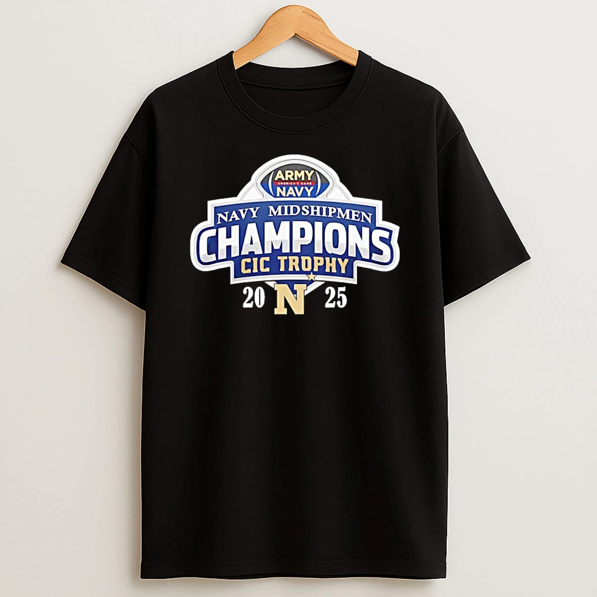 Navy Midshipmen 2025 Cic Trophy Champions Shirts