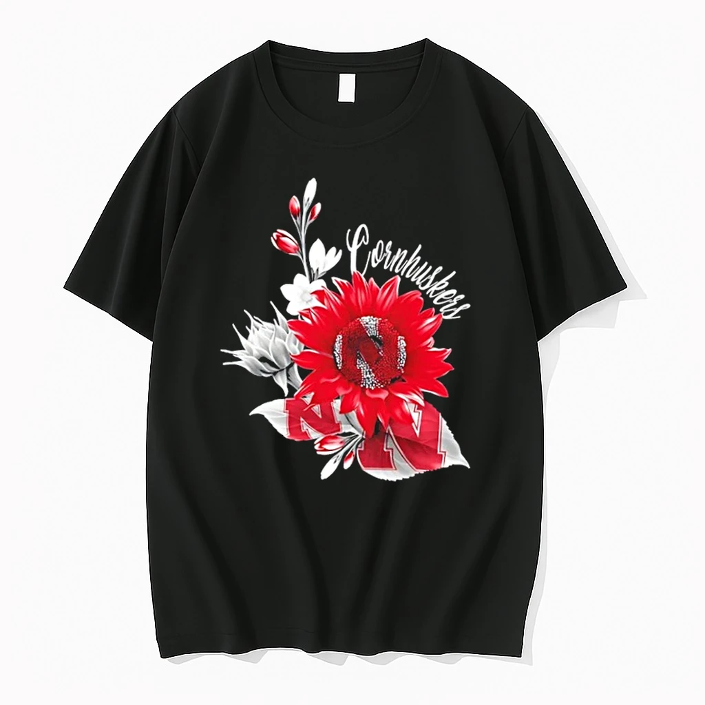 Nebraska Cornhuskers Football X Sunflower Floral Shirts