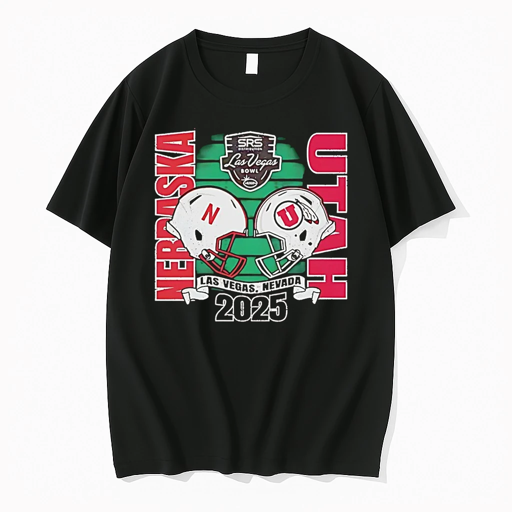 Nebraska Cornhuskers Vs 2025 Las Vegas Bowl Matchup Helmet Shirts