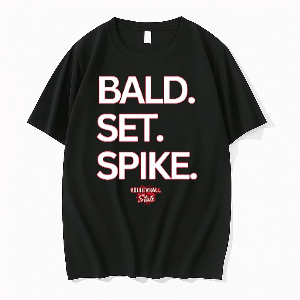 Nebraska Huskers Volleyball Bald Set Spike Shirts