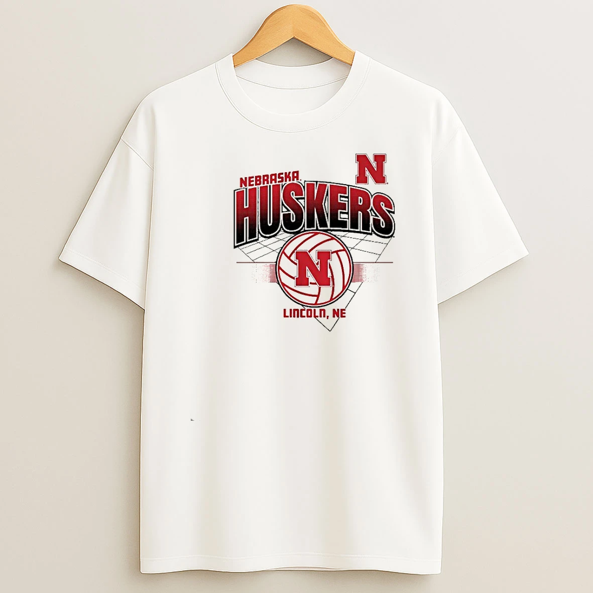 Nebraska Huskers Volleyball Grid Shirts