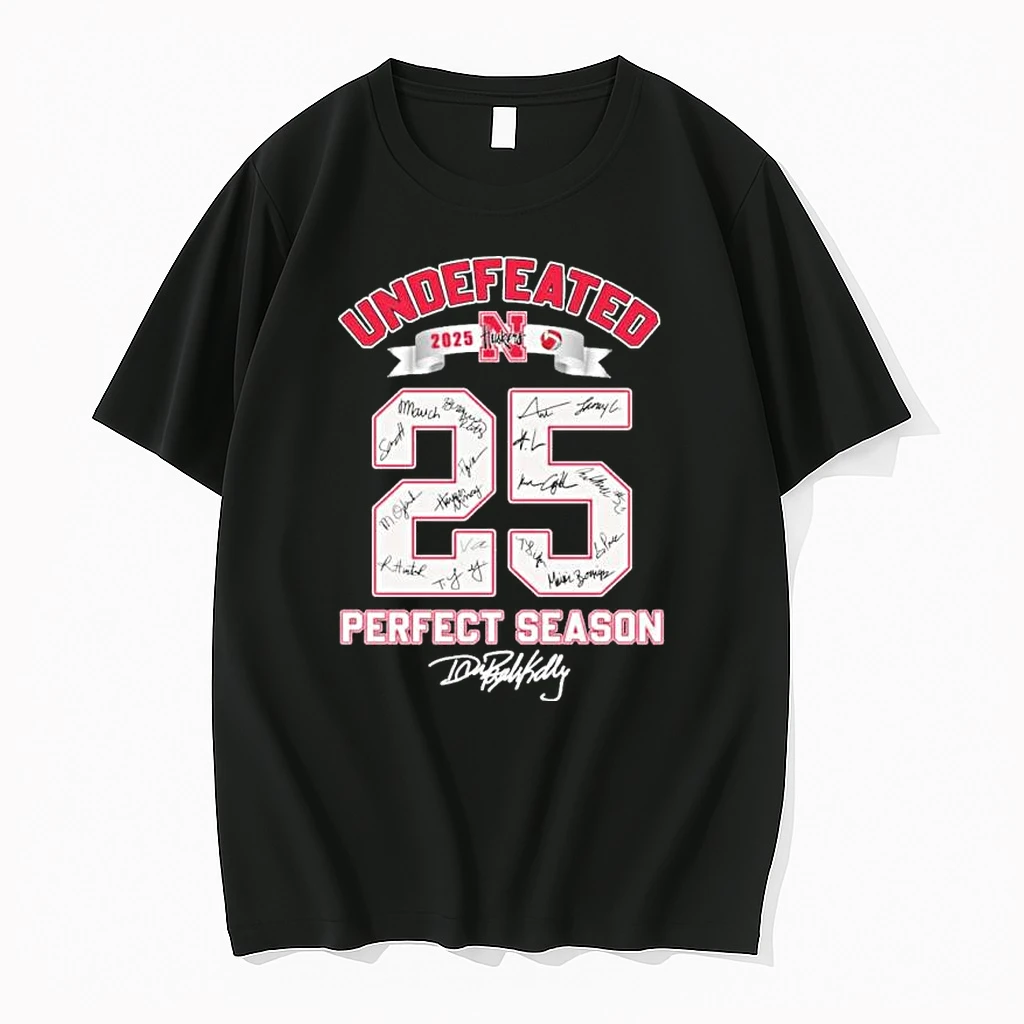 Nebraska Volleyball Undefeated 2025 Perfect Season Shirts