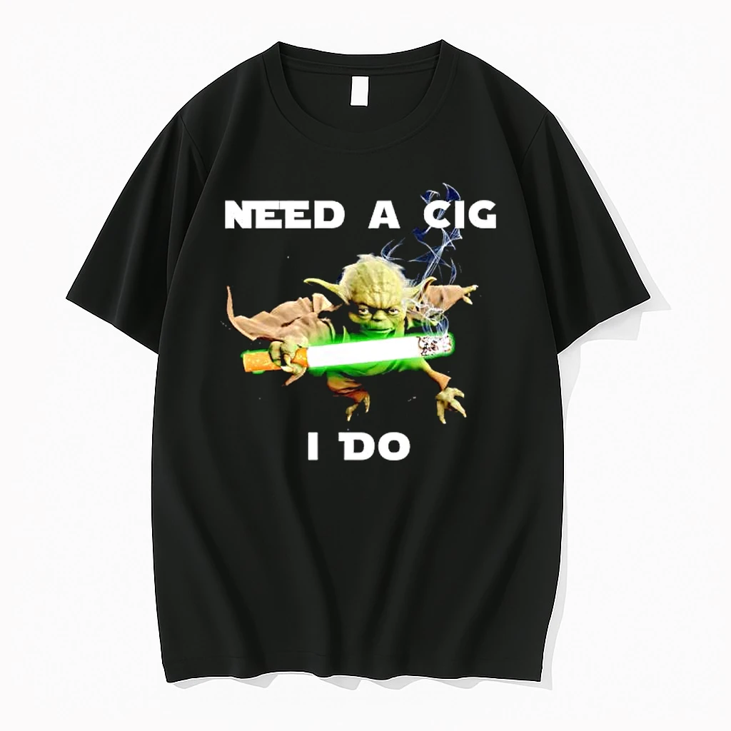 Need A Cig I Do Yoda Cigarette Graphic Shirts