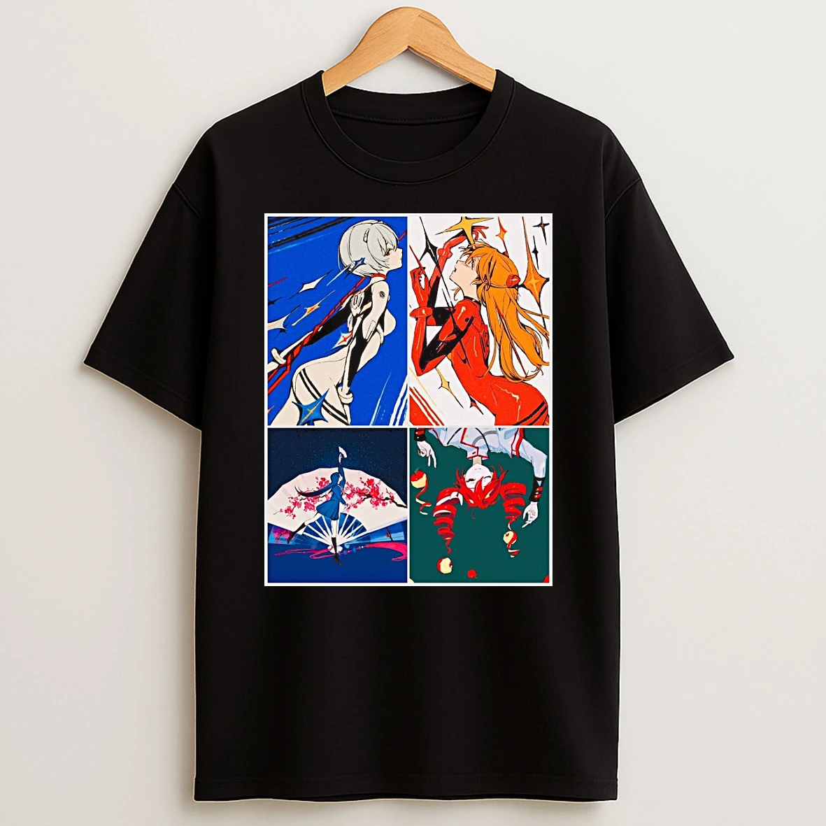 Neon Genesis Evangelion Rei Ayanami Asuka Langley Soryu Anime Shirts