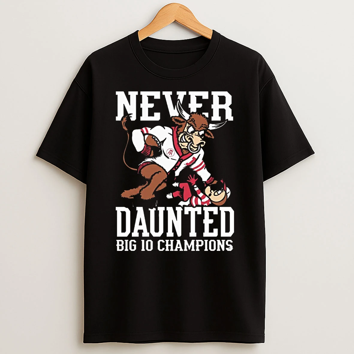 Never Daunted 2025 Big Ten Champions Indiana Hoosiers Vs Ohio State Buckeyes Mascot Shirts