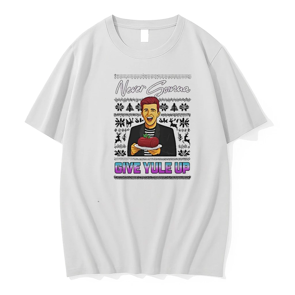 Never Gonna Give Yule Up Rick Astley Ugly Christmas Shirts