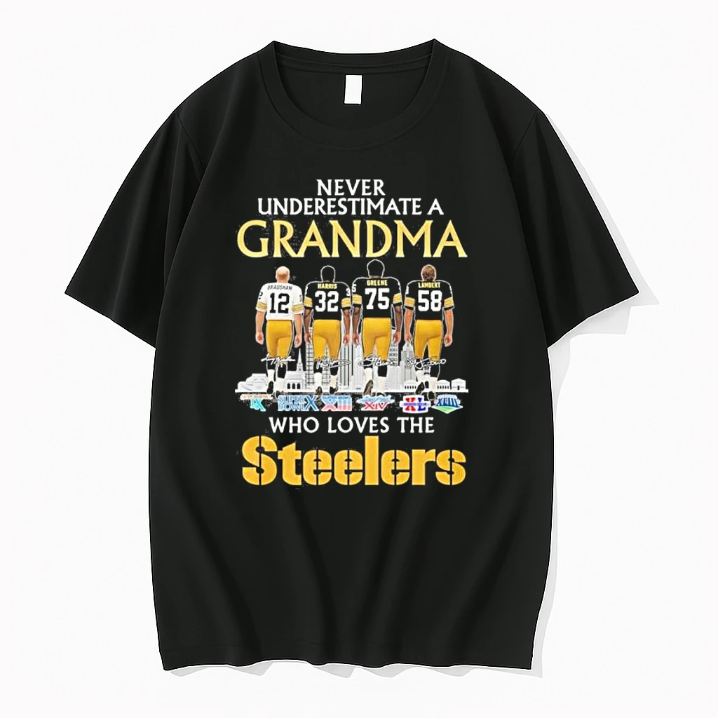 Never Underestimate A Grandma Who Loves The Pittsburgh Steelers Shirts