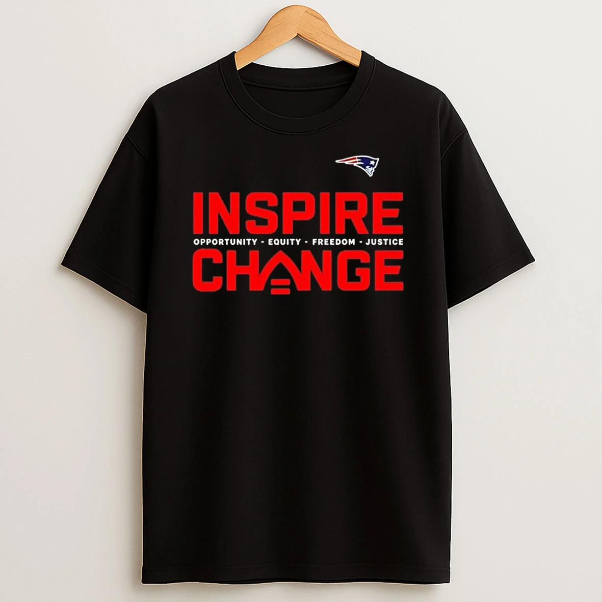 New England Patriot X Nfl Inspire Change Opportunity Equity Freedom Justice Shirts