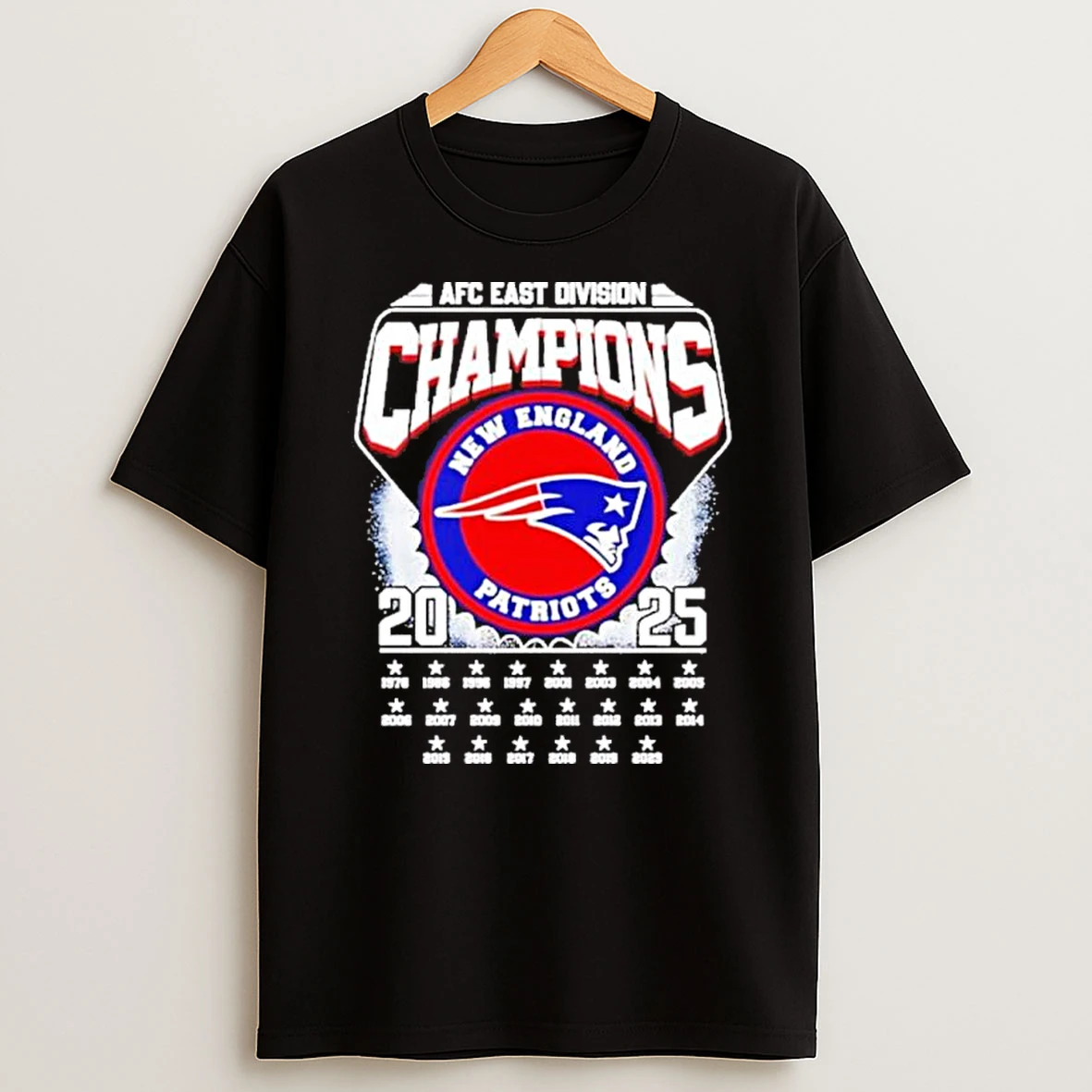 New England Patriots 2025 Afc East Division Champions Vintage Shirts