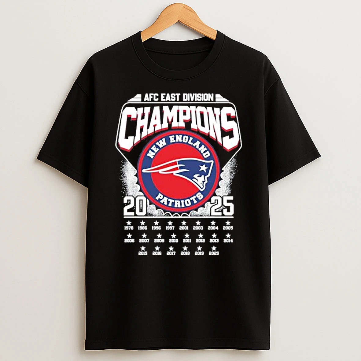 New England Patriots 2025 East Division Champions Vintage Shirts
