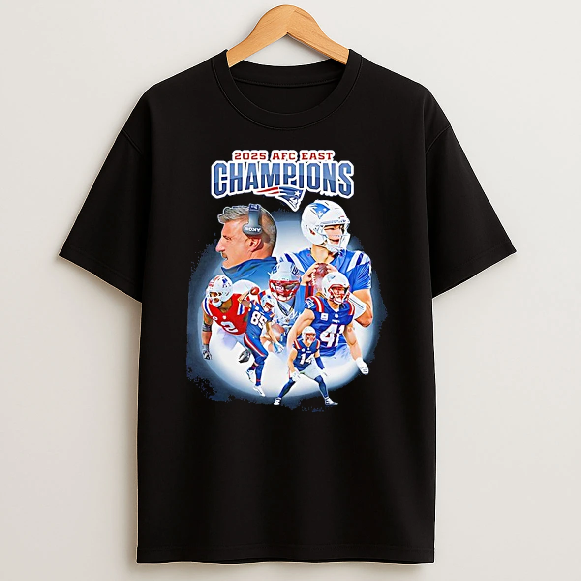 New England Patriots Afc East Division Champions Nfl 2025 Shirts