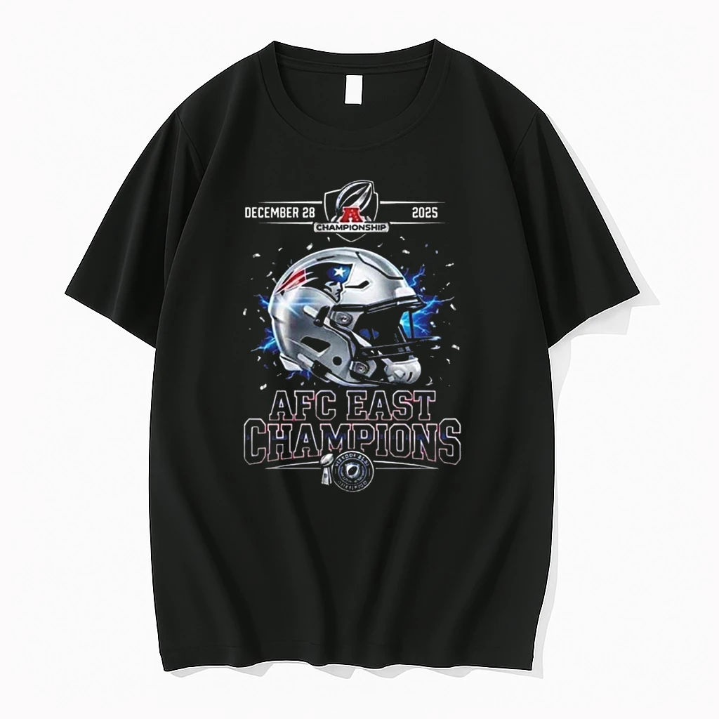 New England Patriots Champions 2025 Afc East Championship On December 28 2025 Helmet Shirts