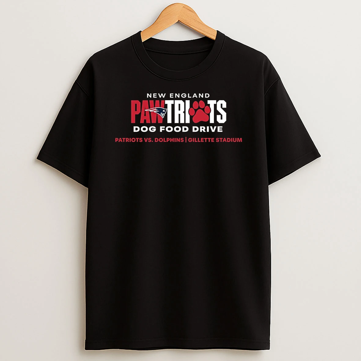 New England Patriots Dog Food Drive Patriots Vs Dolphins Gillette Stadium Shirts