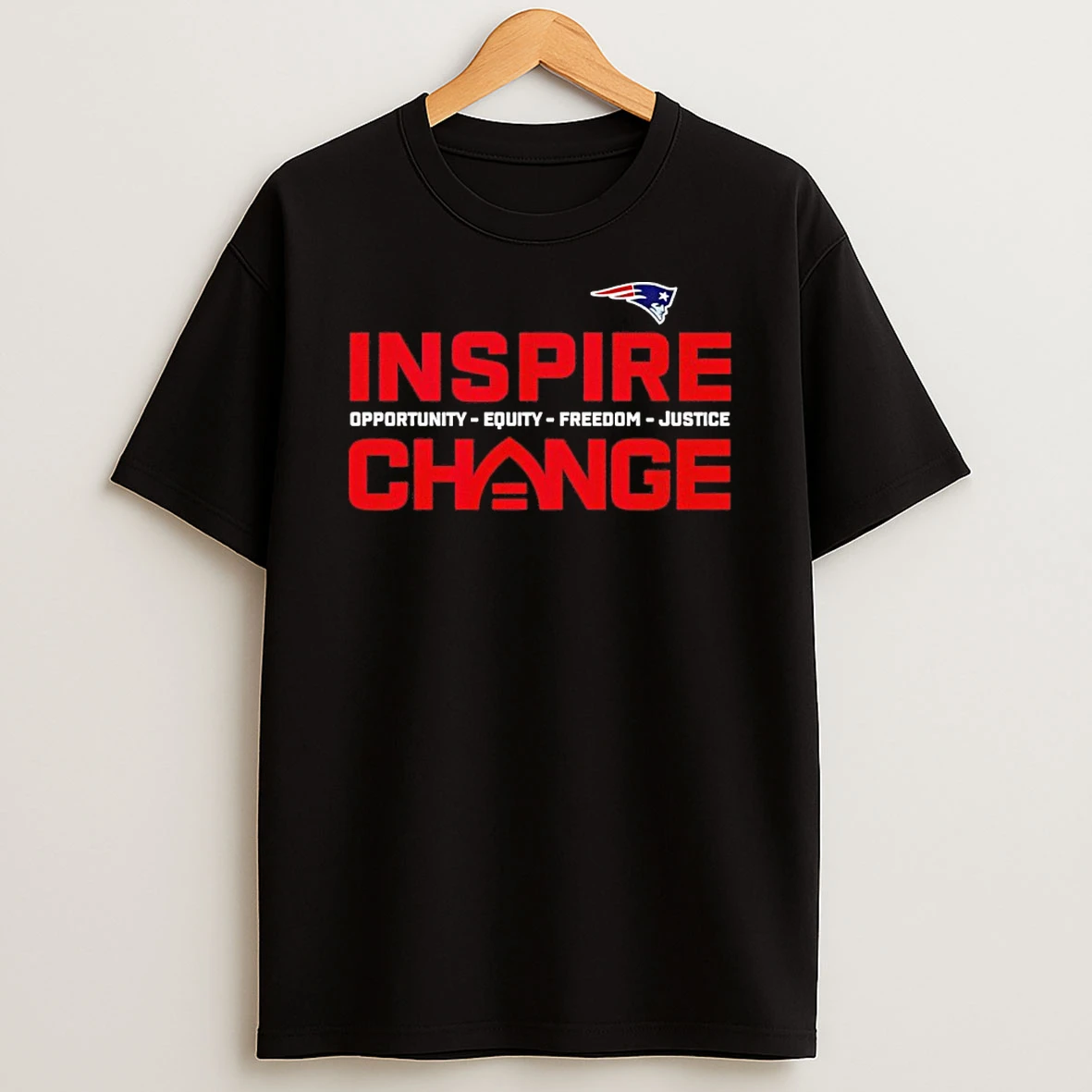 New England Patriots Inspire Change Opportunity Equity Freedom Justice Shirts