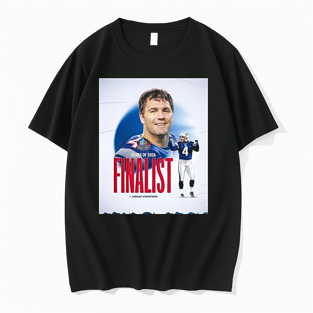 New England Patriots Nfl Adam Vinatieri Pro Football Hall Of Fames Class Of 2026 Finalist Shirts