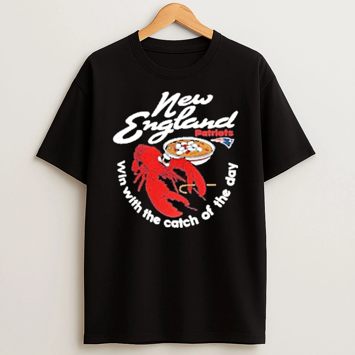 New England Patriots Nfl Win With The Catch Of The Day Shirts