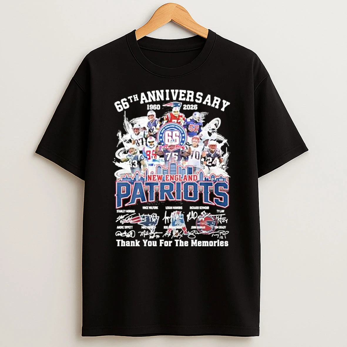 New England Patriots Team 66th Anniversary 1960 2026 Thank You For The Memories Shirts