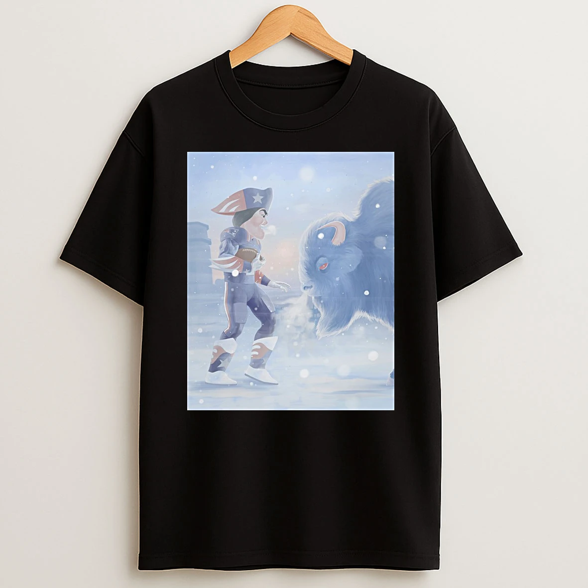 New England Patriots Vs Buffalo Bills Football Weather Mascots Shirts