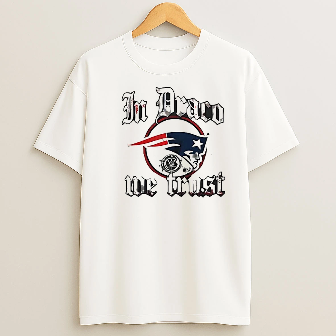 New England Patriots In Draco We Trust Logo Shirts