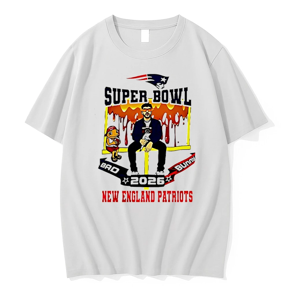 New England Patriots X Bad Bunny Super Bowl 2026 Shirts