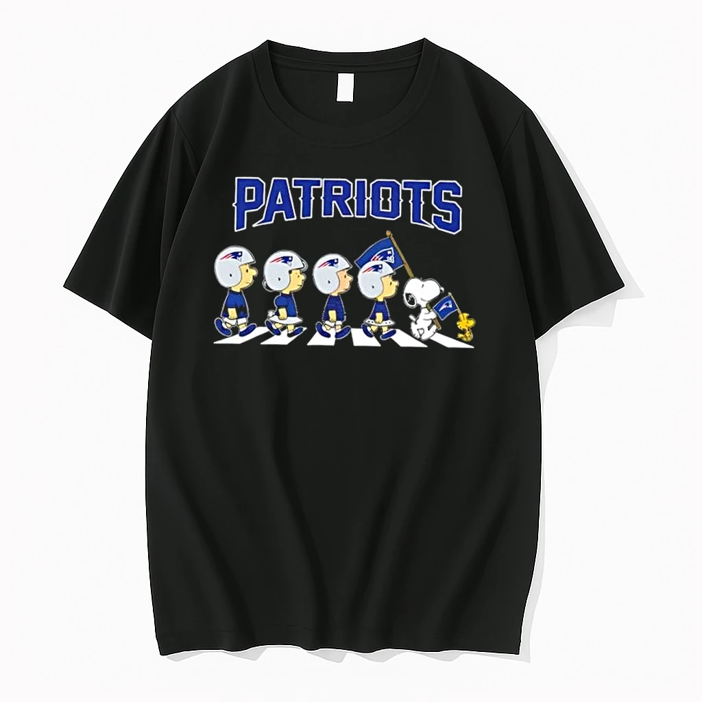 New England Patriots X Peanuts Snoopy And Friends Abbey Road Shirts