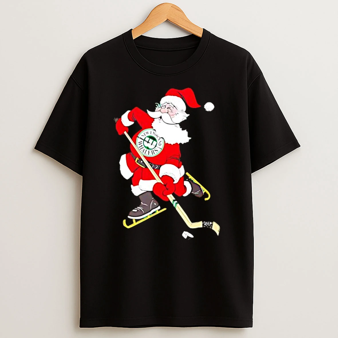 New England Whalers Santa Hockey Player Shirts