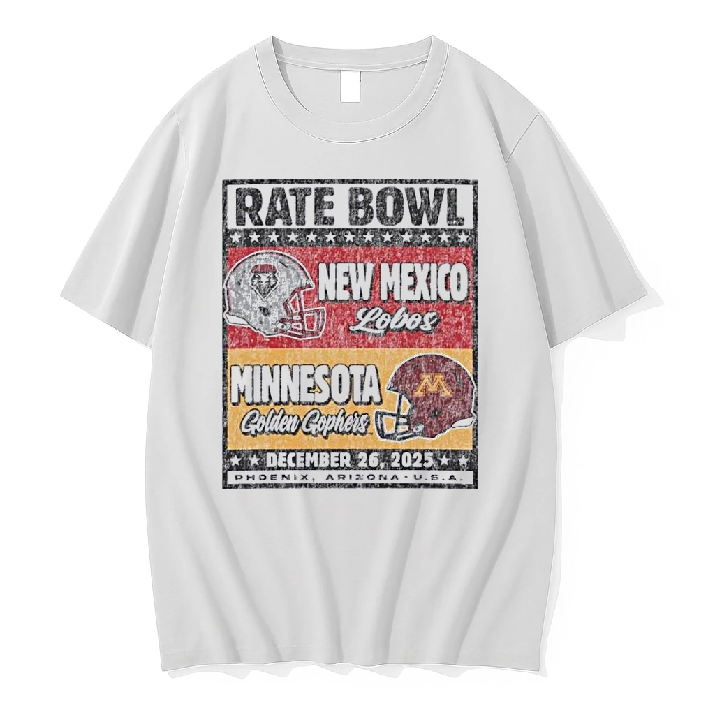 New Mexico Lobos Vs Minnesota Golden Gophers 2025 Rate Bowl Vintage Shirts