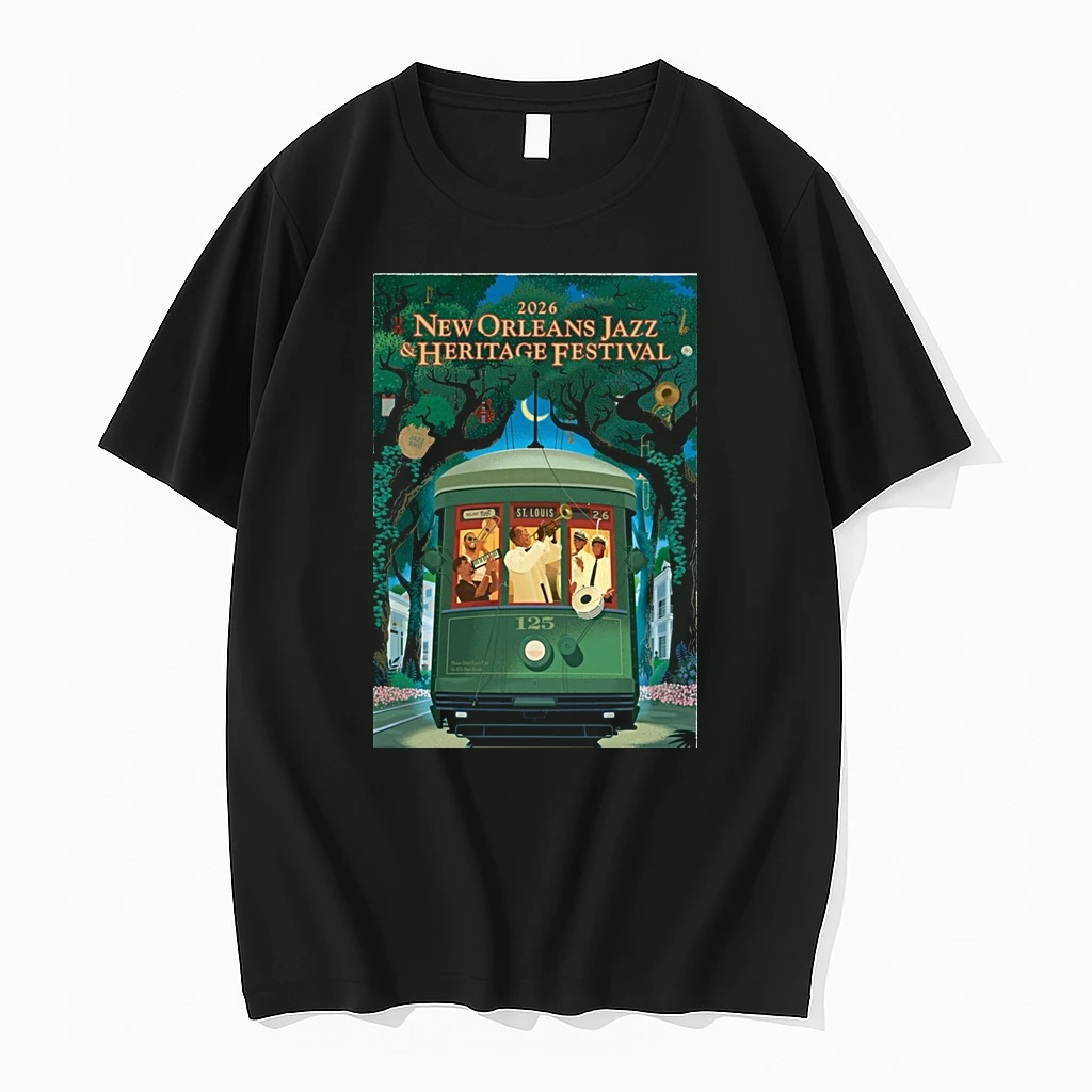 New Orleans Jazz And Heritage Festival 2026 125th Anniversary Of Louis Armstrong 125th Streetcar Shirts