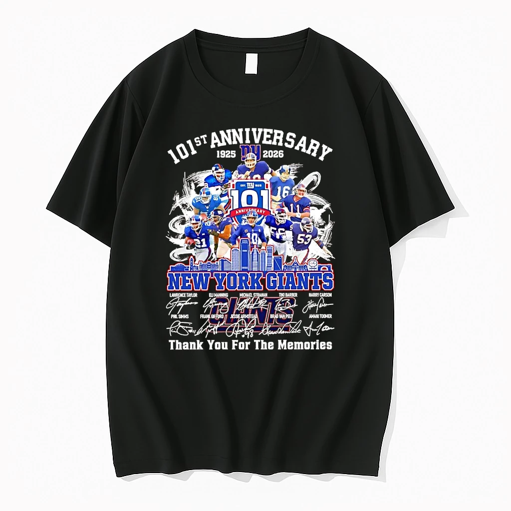 New York Giants 101st Anniversary 2026 Thank You For The Memories Shirts
