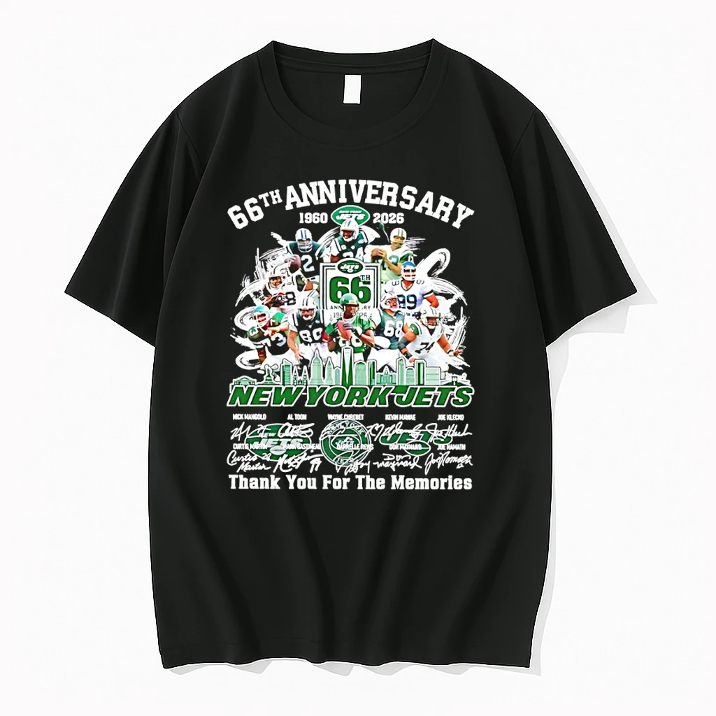 New York Jets 66th Anniversary 1960 2026 Thank You For The Memories Signatures Shirts