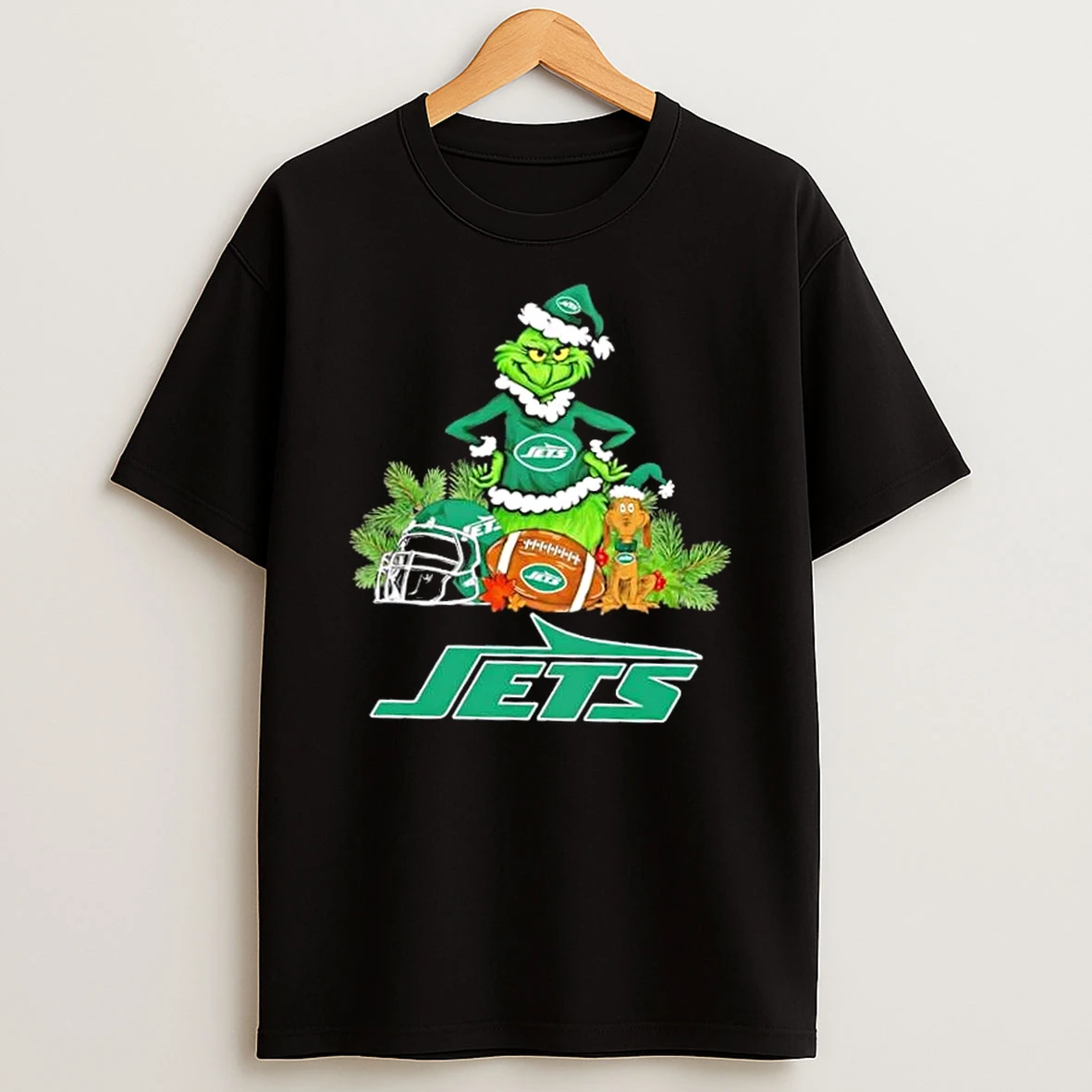New York Jets Football X Grinch And Max Dog Merry Christmas Shirts