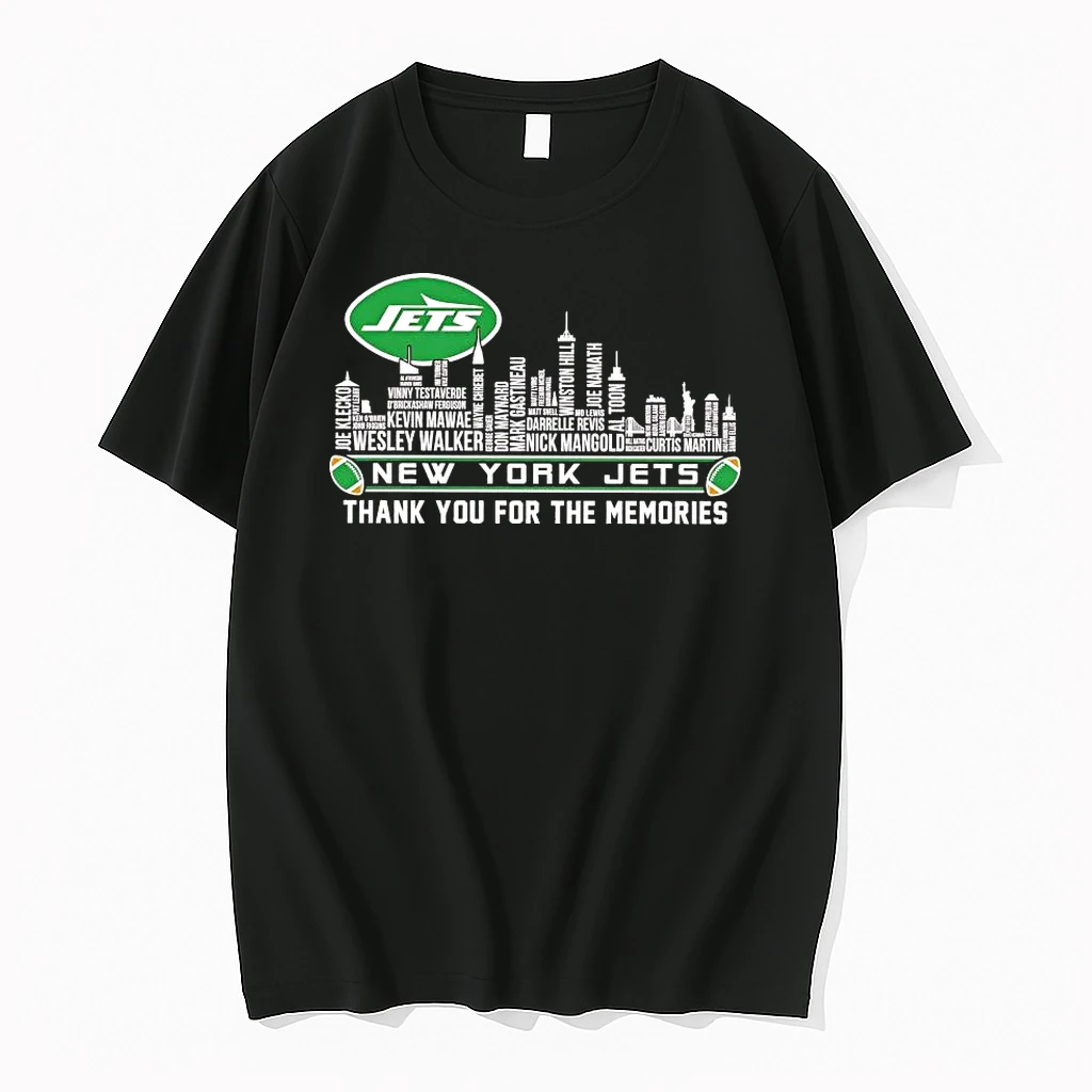 New York Jets Players Names Skyline Thank You For The Memories Shirts