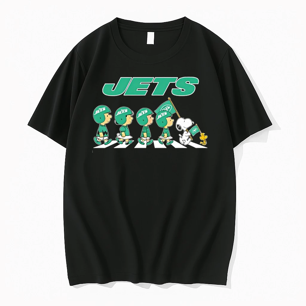 New York Jets X Peanuts Snoopy Abbey Road Shirts