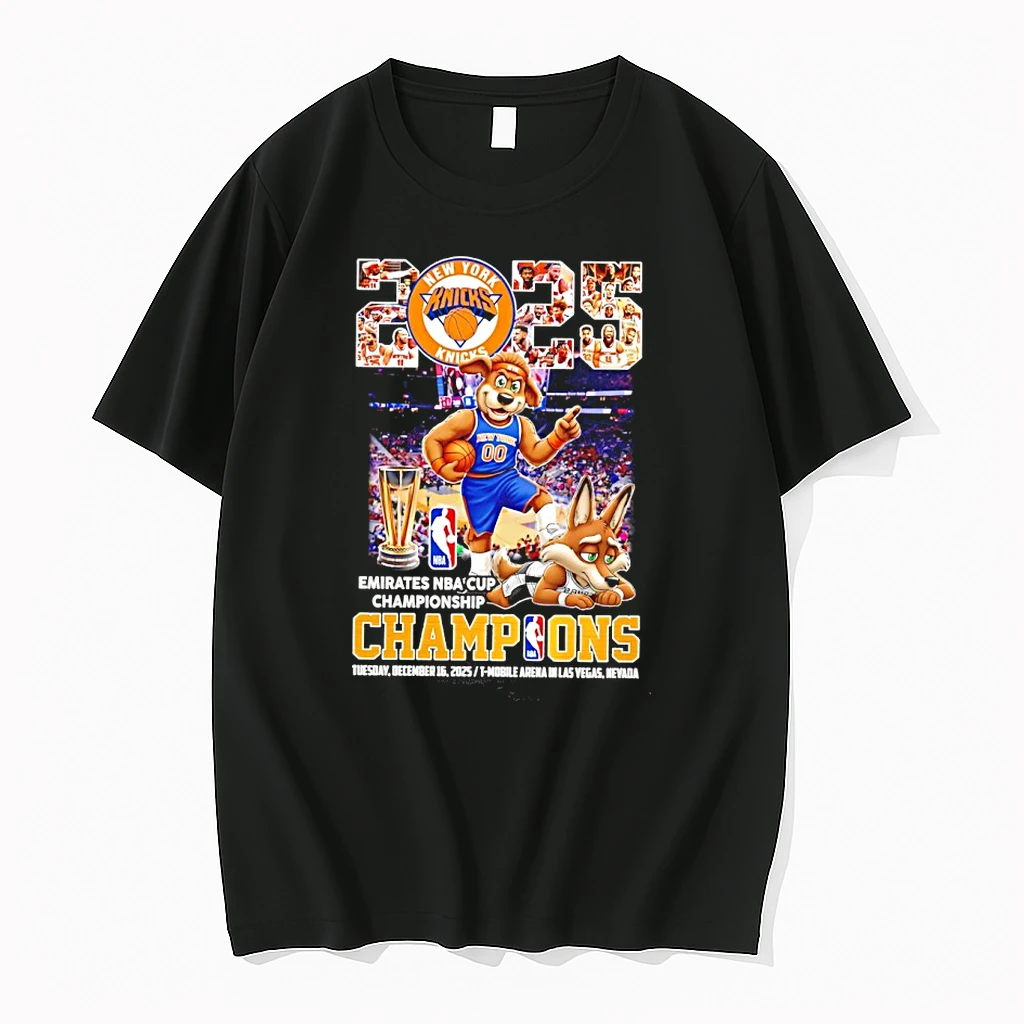 New York Knicks 2025 Nba Cup Champions Mascot Shirts