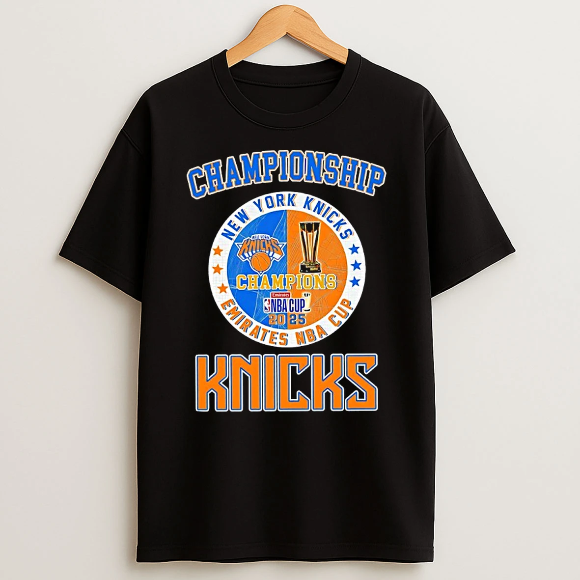 New York Knicks Emirates Nba Cup Champions 2025 Shirts
