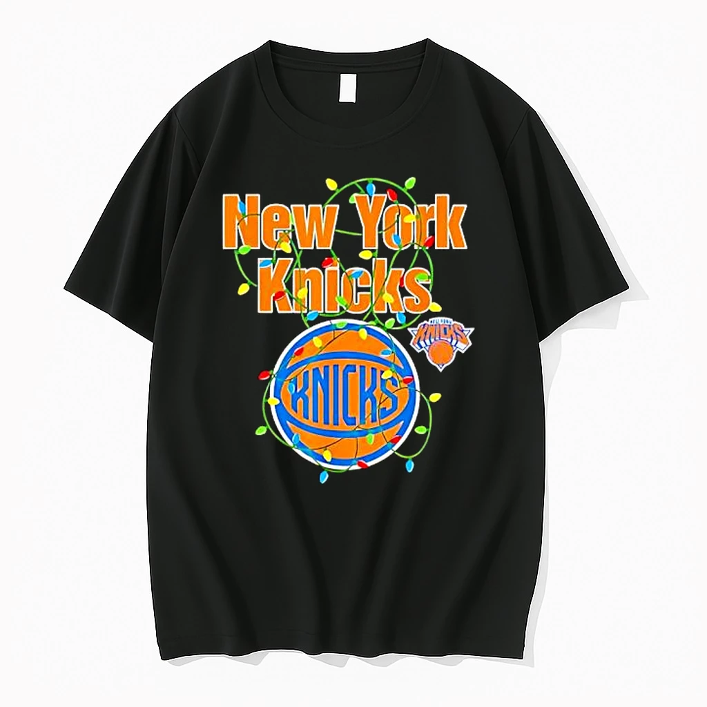 New York Knicks National Basketball Association Christmas Lights Wrap Around Shirts