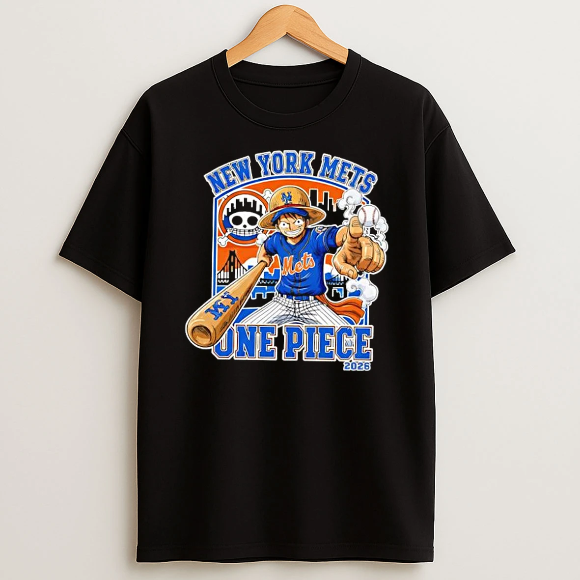 New York Mets One Piece 2026 Luffy Shirts