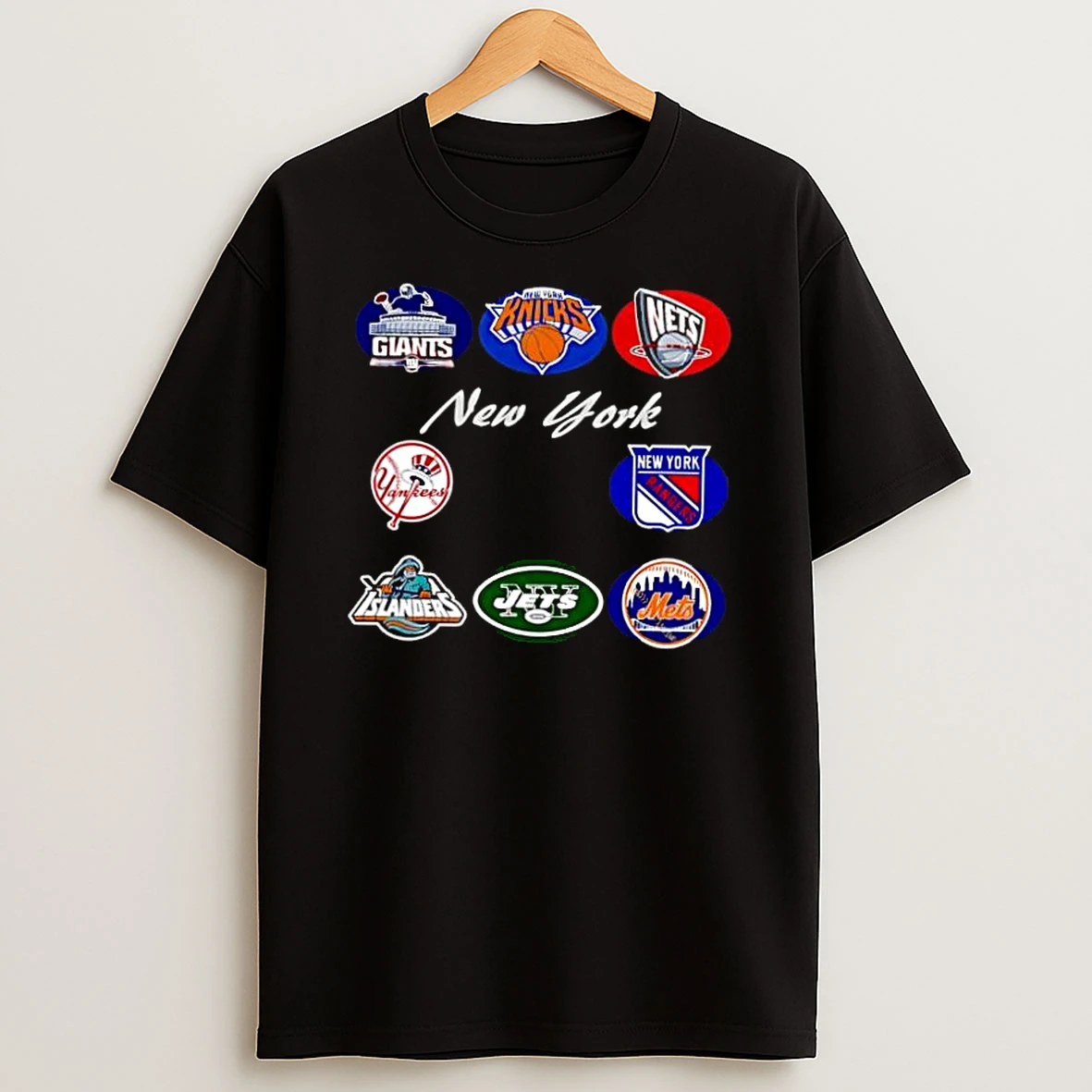 New York Professional Sport Teams Logo Shirts