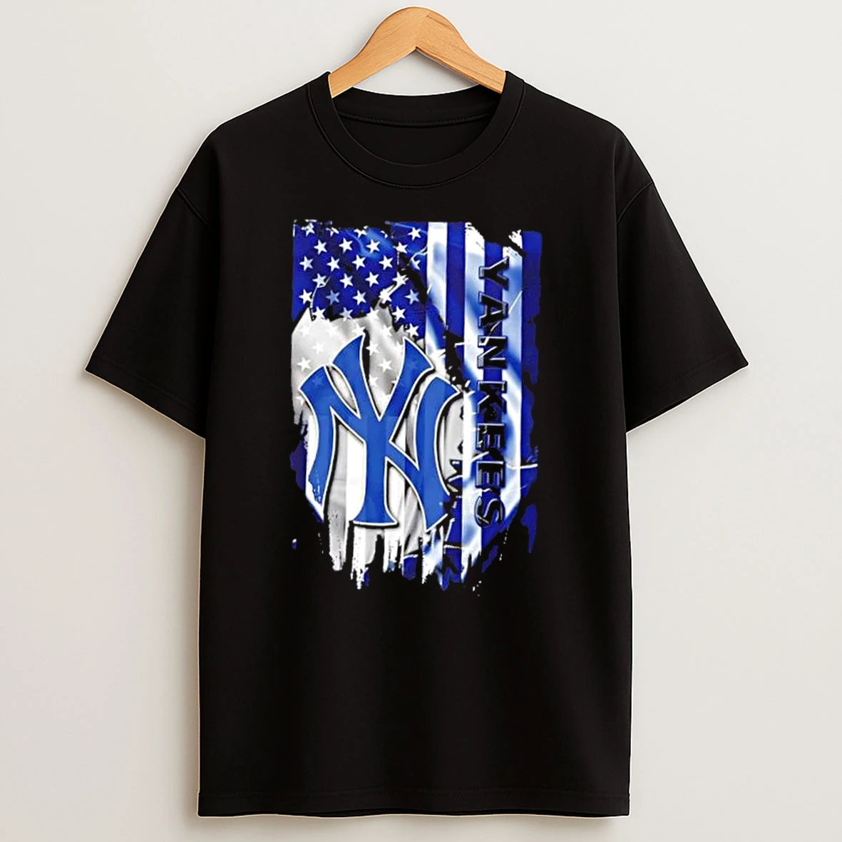 New York Yankees Baseball X American Flag Shirts