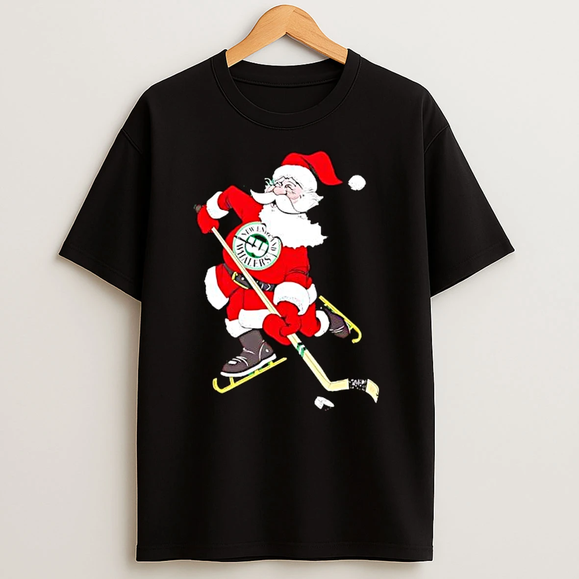 Nice New England Whalers Santa Hockey Player Shirts