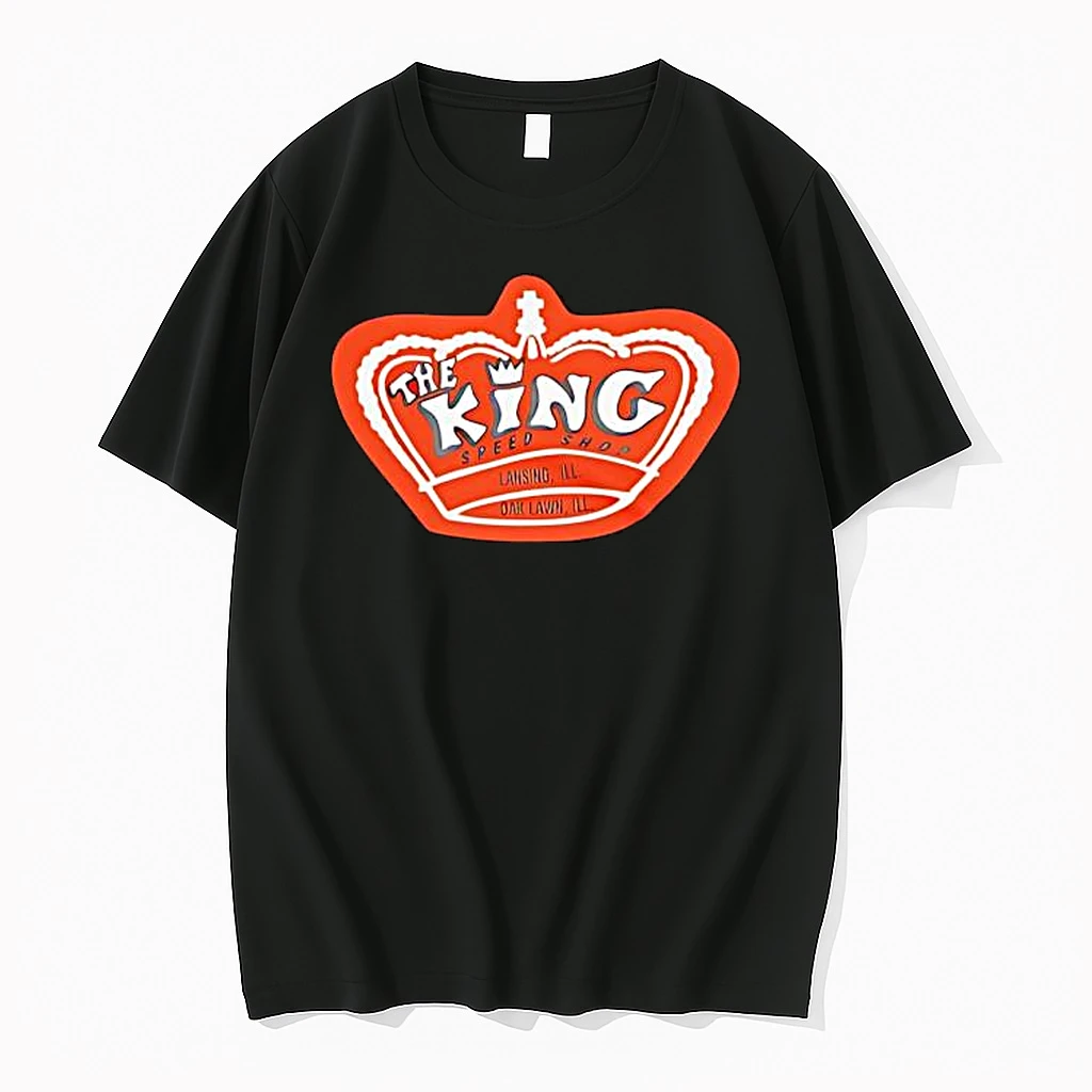Nice The King Speed Shop Illinois Crown Logo Shirts