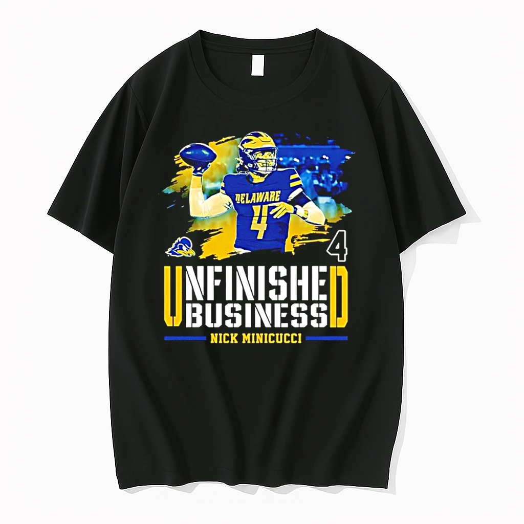Nicholas Minicucci Unfinished Business Delaware Fightin Blue Shirts