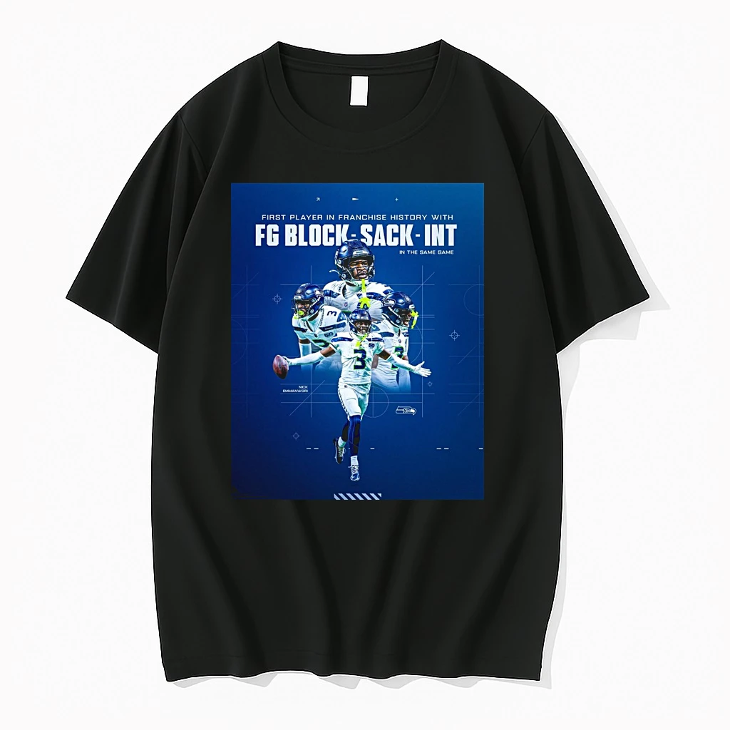 Nick Emmanwori Seattle Seahawks First Player In Franchise History With Fg Block Sack Int In The Same Game Shirts