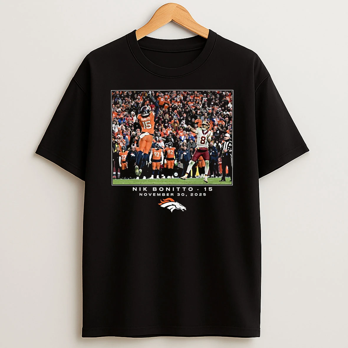 Nik Bonitto Denver Broncos Nfl Flash Features Week 13 November 30 2025 Shirts