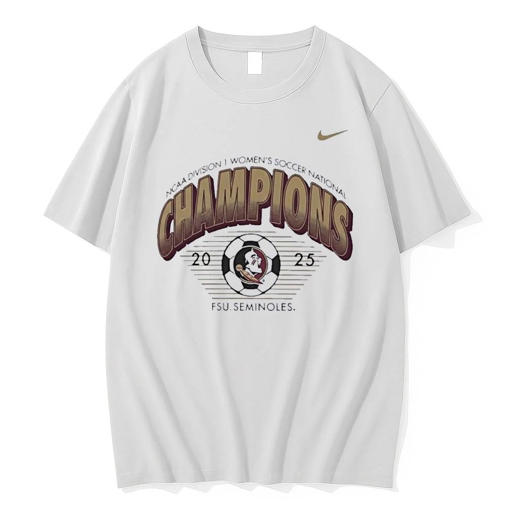 Nike X Florida State Seminoles 2025 Ncaa Di Womens Soccer National Champions Shirts