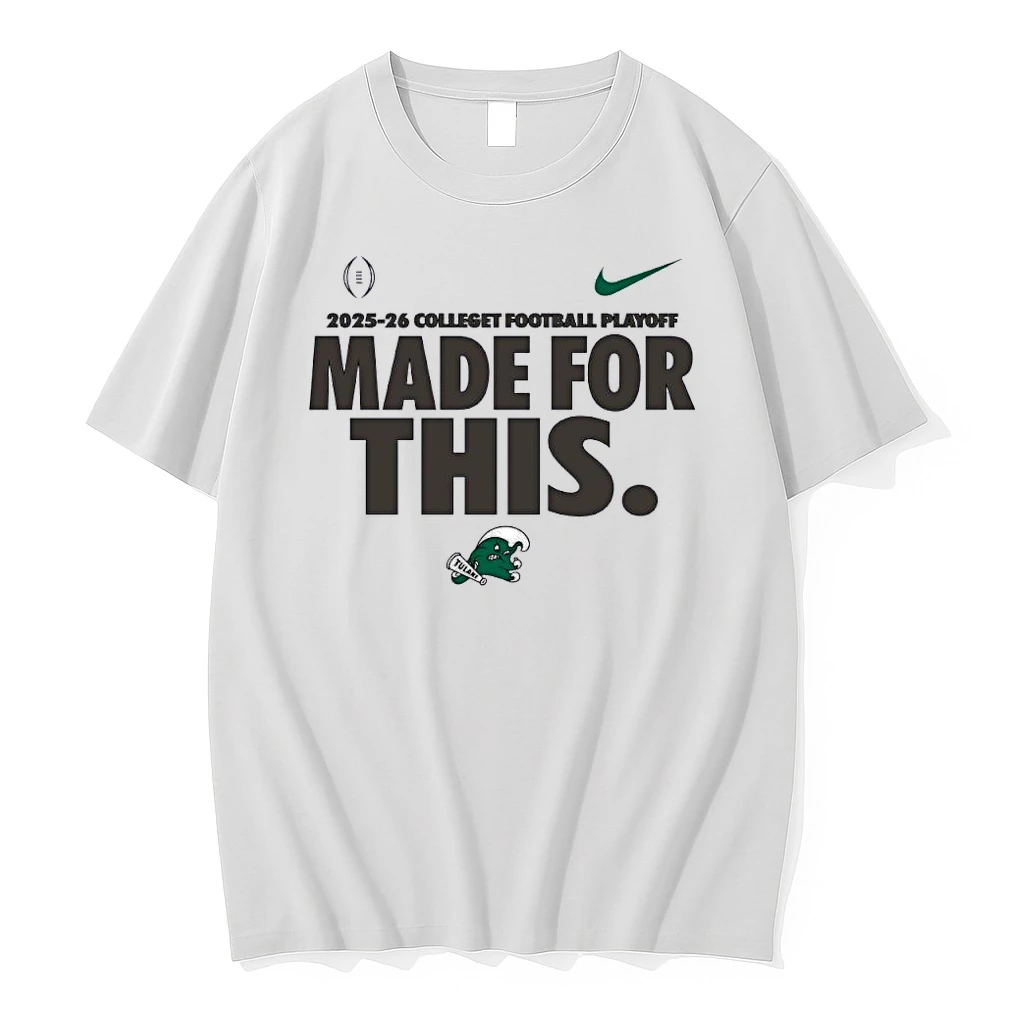Nike X Made For This Tulane Green Wave 2025 Cfp Bound Shirts