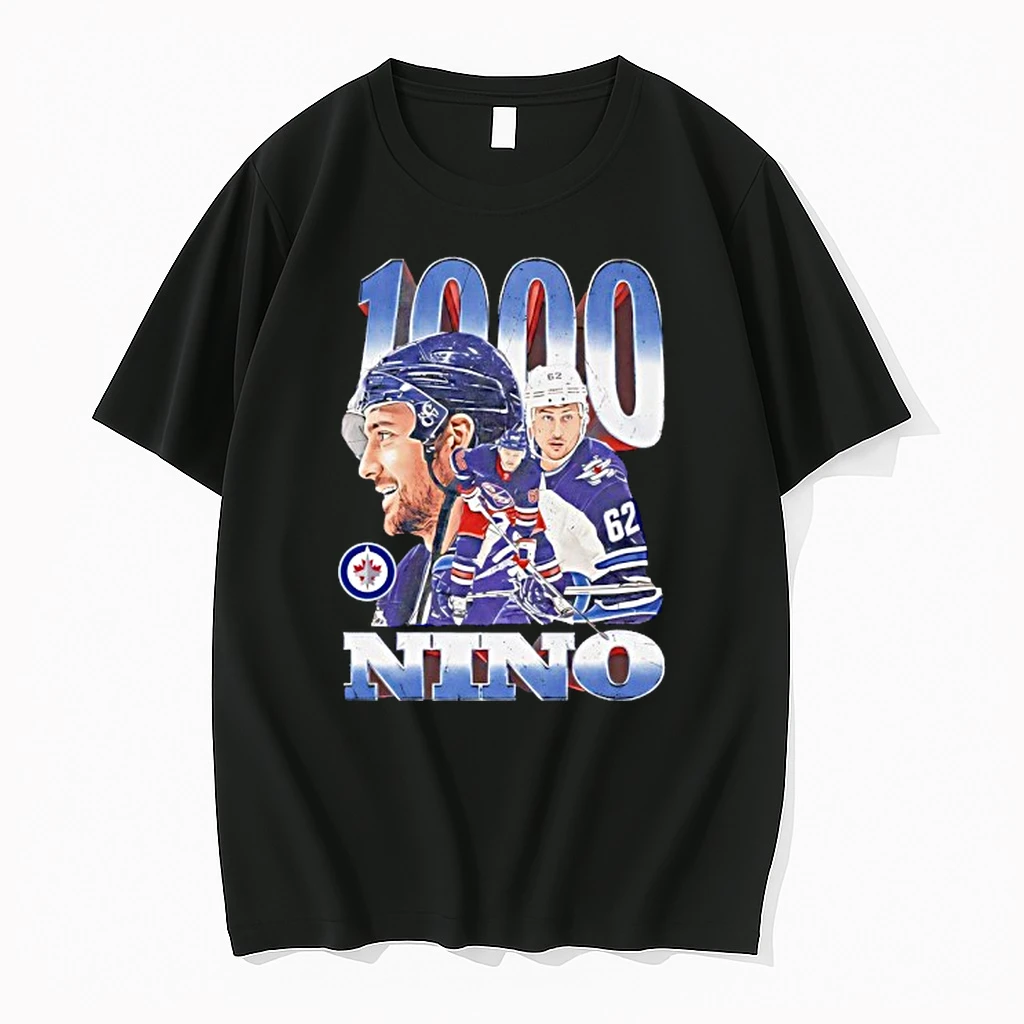 Nino Niederreiter Winnipeg Jets 1000 Games Shirts