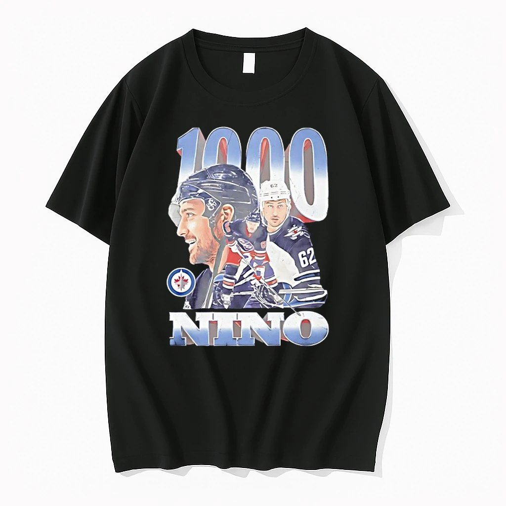 Nino Niederreiter Winnipeg Jets 1000 Games Graphic Shirts
